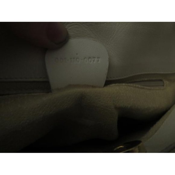 Gucci Vintage White Small G Logo Print Satchel Coated Canvas and Leather - Picture 3 of 12